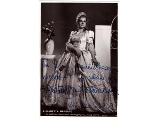 BARBATO Elisabetta (1921-2014) - FOTOGRAFIA CON DEDICA AUTOGRAFA FIRMATA