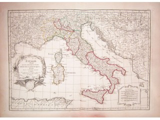 JANVIER Jean, LATTRÃ Jean - L'ITALIE DIVISÃE EN SES DIFFÃRENTS ÃTATS ...