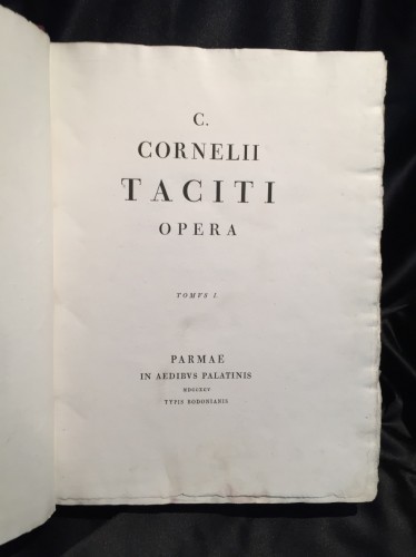 TACITO Cornelio - C. CORNELII TACITI OPERA.
