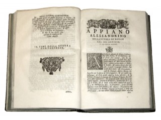 APPIANO ALESSANDRINO - BRACCIO Alessandro, tradusse - HISTORIA DELLE GUERRE ESTERNE DE' ROMANI DI APPIANO ALESSANDRINO TRADOTTA DA M. ALESSANDRO BRACCIO SECRETARIO FIORENTINO. CON I TRE LIBRI DEL MEDESIMO APPIANO RITROVATI, E TRADOTTI DA M. LODOVICO DOLCE