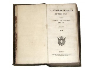 AUTORI VARI - CALENDARIO GENERALE PE' REGII STATI COMPILATO D'ORDINE E CON PRIVILEGIO DI S.M. - ANNO XXIII- 1846