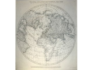 SCHRAEMBL Franz Anton (1751-1803) - DIE OBERE ODER NÃRDLICHE HALBKUGEL DER ERDE / DIE UNTERE ODER SÃDLICHE HALBKUGEL DER ERDE