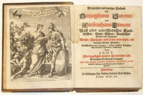 TUCHER Johann Georg - GELEGENHEIT UND HEUTIGER ZUSTAND DEÃ HERTZOGTHUMS SAVOYEN, UND FÃRSTENTHUMS PIEMONT [...].