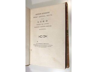 BERTOLDI Francesco Leopoldo - NOTIZIE ISTORICHE DELL'ANTICA SELVA DI LUGO, RACCOLTE DAL CANONICO FRANCESCO LEOPOLDO BERTOLDI ARGENTANO.