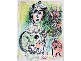 CHAGALL Marc - LE CLOWN FLEURI