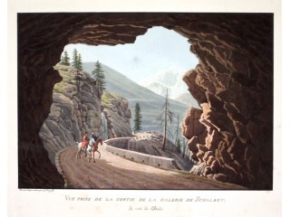 LORY Gabriel - VUE PRISE DE LA SORTIE DE LA GALERIE DE SCHALBET, DU COTE'DE L'ITALIA